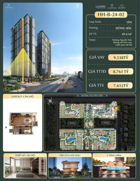 🔥 HHB-24-02  HOA HẬU 1PN TẠI MASTERISE HANOI SEASONS GARDEN  CHỈ NHỈNH 7 TỶ – KHÔNG CÓ CĂN THỨ
