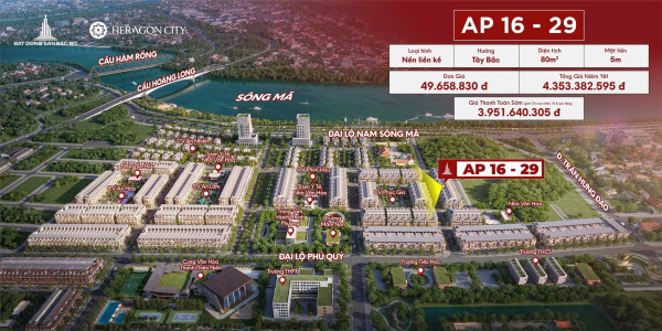 HERAGON CITY – NAM NGẠN. GIÁ ĐỢT 1. CK 9,5%