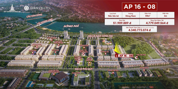 HERAGON CITY – NAM NGẠN. GIÁ ĐỢT 1. CK 9,5%