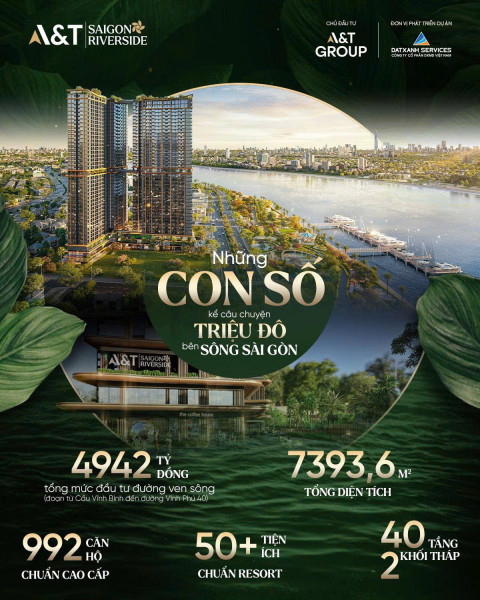✨ A&T SAIGON RIVERSIDE - NHỮNG CON SỐ KỂ CÂU CHUYỆN TRIỆU ĐÔ BÊN SÔNG SÀI GÒN🌊