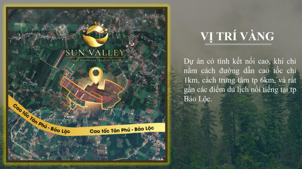 SỞ HỮU LÔ ĐẤT ĐẸP TRONG SUN VALLEY FARM – VIEW ĐỒI XANH, KHÍ HẬU MÁT LÀNH